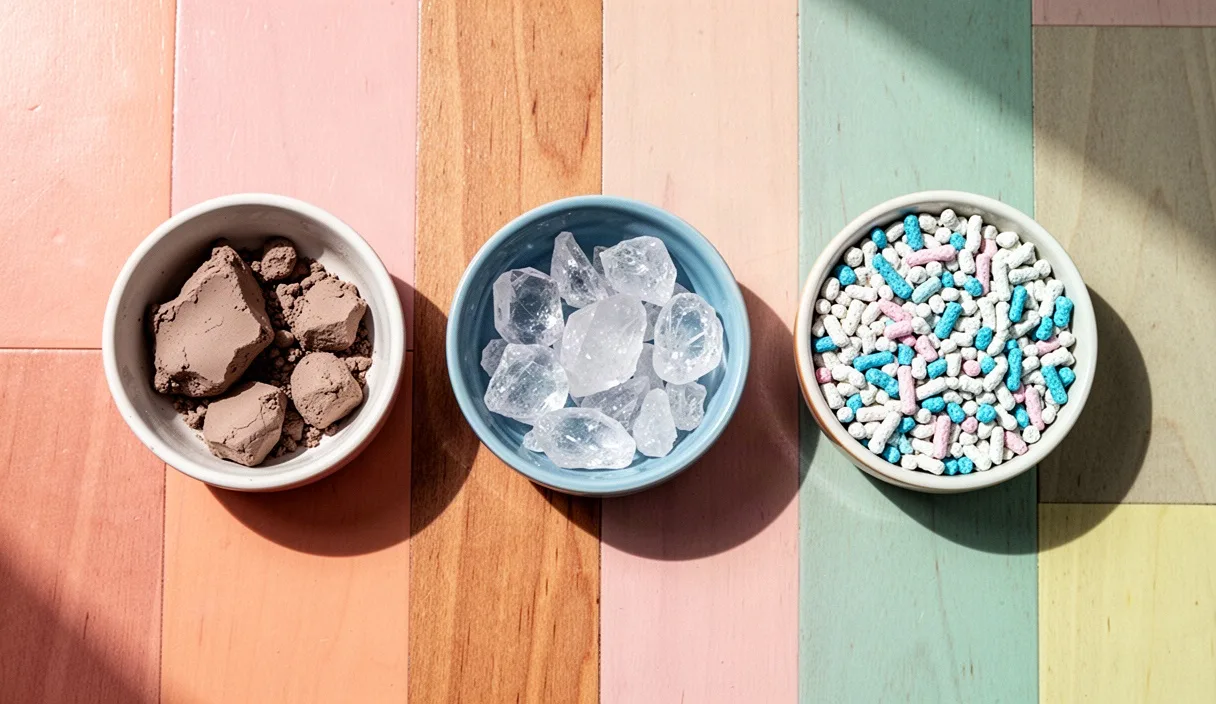 Cat Litter Types Compared: Clay, Crystal, and Paper
